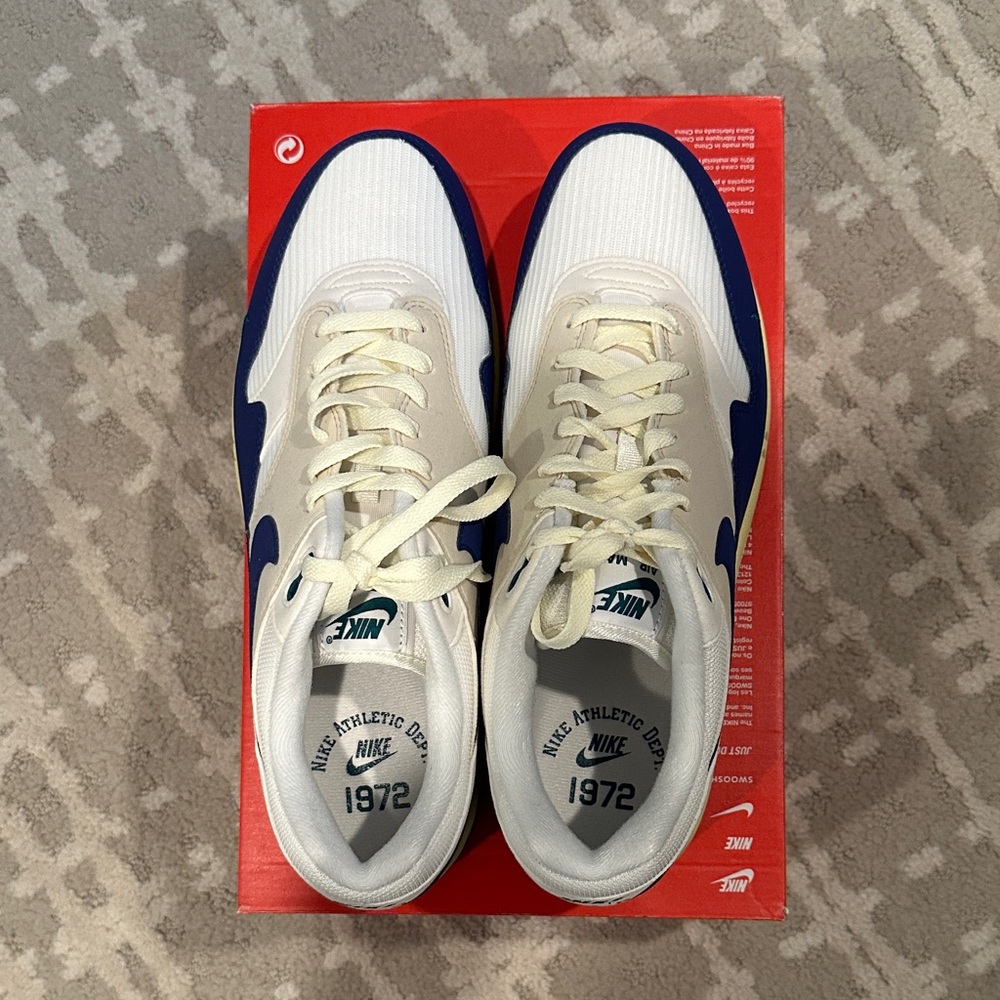 Nike Air Max 1 Sail/Deep Royal Blue